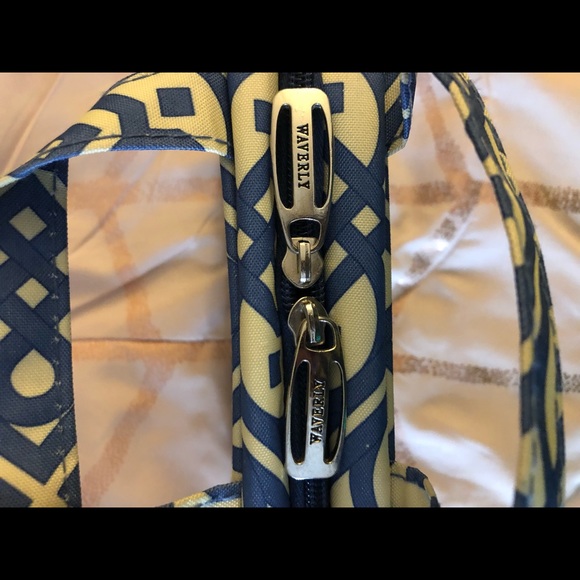 Cosmetics bag, Blue/Gold Travel, with sturdy handles - Picture 3 of 6